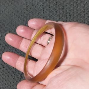 Like New Alexis Bittar Lucite Bangle bracelet Gold 🪙